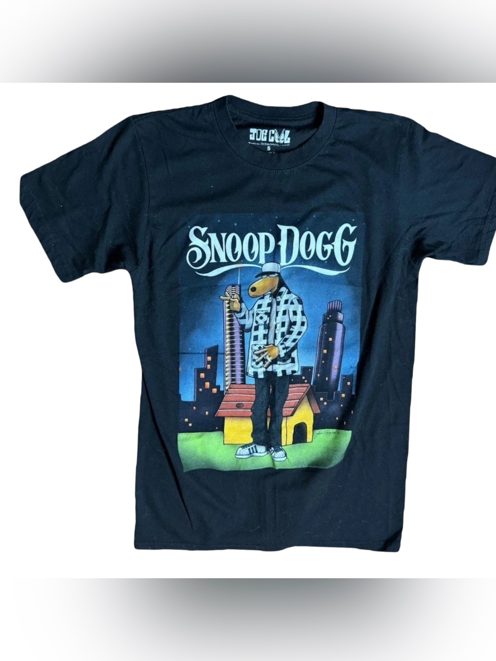 Snoop Dogg West Coast Rap T-Shirt Tha Dogg Collection Joe Cool Black Size S